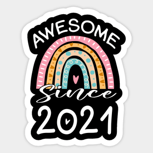 Awesome Since 2023 2nd Birthday Gifts 2 Years Old Sticker